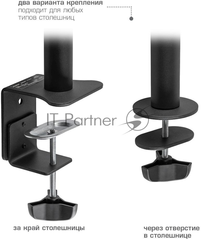 Кронштейн для монитора Kromax CASPER-506 black 4 шт/уп. 10-34, max 10 кг, 5 ст св., нак. ±80°, пов. 180°, max VESA 100x100 мм.