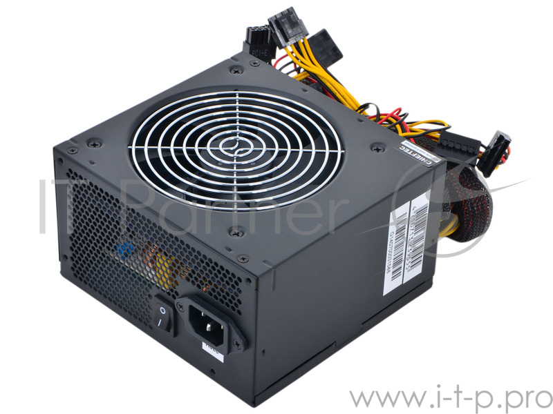 Блок питания 600Вт Chieftec GPS-600A8 ATX12V V2.3 (20/24+4/8+6/8pin, вентилятор d120мм) + кабель питания EURO (1.5м)