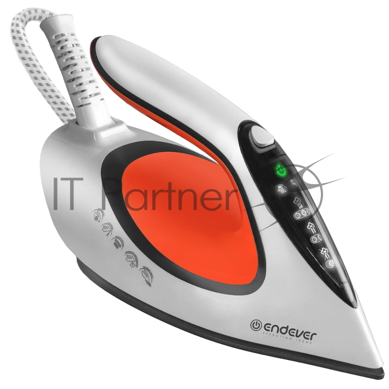 Парогенератор электрический ENDEVER Delta-350, белый/черный/оранжевый, мощность 2400 Вт, макс. паровой удар до 140 г/мин, давление до 3,5 бар, 4шт/уп