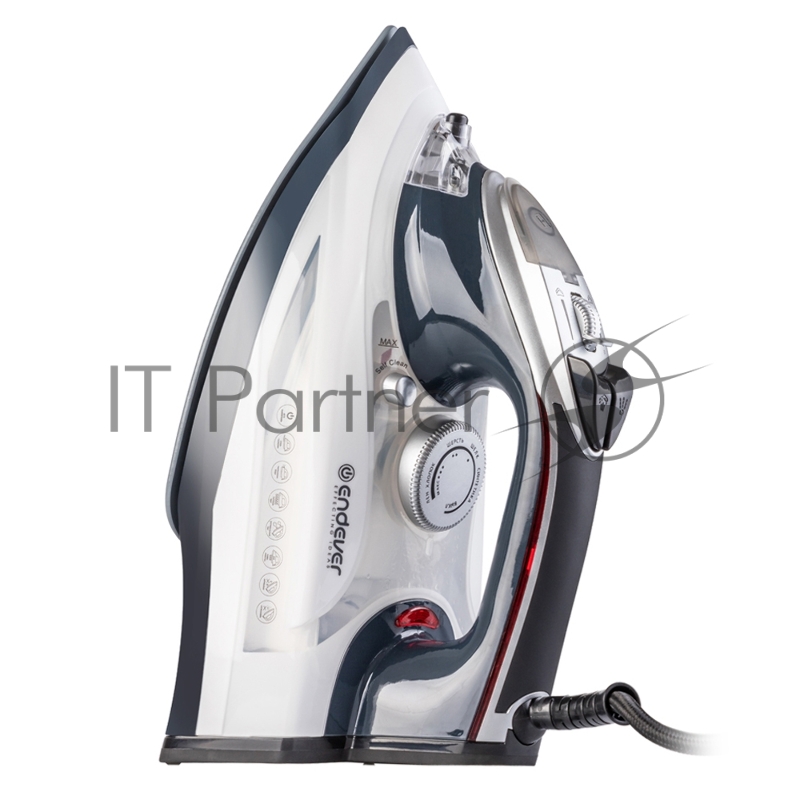 Утюг электрический Endever Delta-228 темно-синий/белый, мощность 3000 Вт, подача пара 65 г/мин, паровой удар 180 г/мин, 10 шт/уп