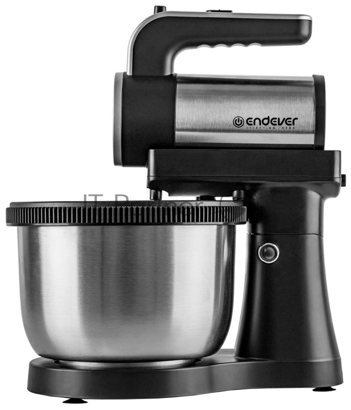 Миксер Endever Sigma-12 c чашей, черный/стальной, мощность 800 Вт, 2 вида насадок, 5 скоростей, 6 шт/уп.