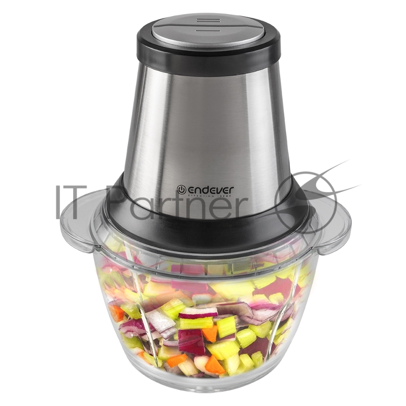 Измельчитель(чоппер) Endever Sigma-130, стальной, 700 Вт, объем чаши 1,2 л, два двойных лезвия, 8 шт/уп