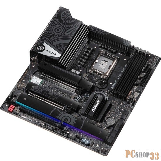 Материнская плата ASRock Z790 TAICHI LITE, Socket 1700, Intel®Z790, 4xDDR5-4800, HDMI, 2xPCI-Ex16, 2xPCI-Ex1, 8xSATA3(RAID 0/1/5/10), 5xM.2, 6 Ch Audio, 1xGLan, 1x2.5GLan, WiFi, (2+4)xUSB2.0, (10+4)xUSB3.2, (0+1)xUSB3.2 Type-C™, (2+0)xUSB4 Type-C™, A