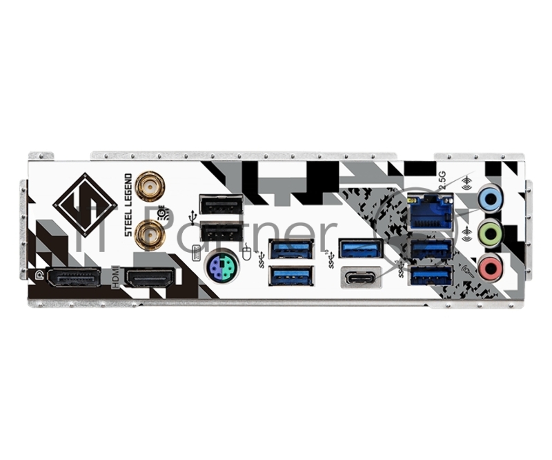 Материнская плата ASRock B760M STEEL LEGEND WIFI, Socket 1700, Intel®B760, 4xDDR5-4800, HDMI+DP, 1xPCI-Ex16, 1xPCI-Ex1, 4xSATA3(RAID 0/1/5/10), 3xM.2, 8 Ch Audio, 1x2.5GLan, WiFi, (2+4)xUSB2.0, (5+2)xUSB3.2, (1+1)xUSB3.2 Type-C™, 1xPS/2, mATX, RTL {