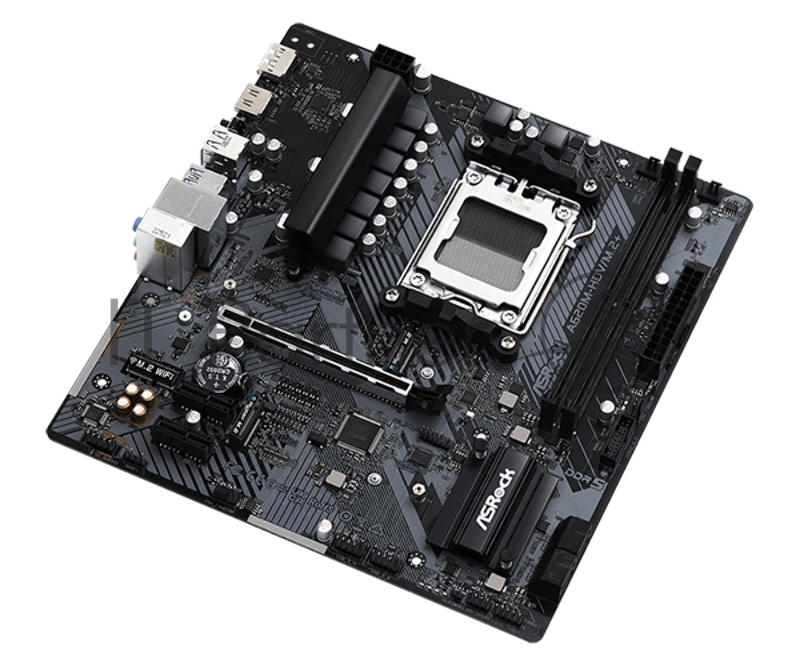 Материнская плата ASRock A620M-HDV/M.2+, Socket AM5, AMD A620, 2xDDR5-5200, HDMI+DP, 1xPCI-Ex16, 2xPCI-Ex1, 4xSATA3(RAID 0/1/10), 2xM.2, 8 Ch Audio, GLan, (2+4)xUSB2.0, (3+2)xUSB3.2, (1+1)xUSB3.2 Type-C™, mATX, RTL {}
