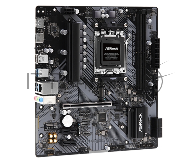 Материнская плата ASRock A620M-HDV/M.2+, Socket AM5, AMD A620, 2xDDR5-5200, HDMI+DP, 1xPCI-Ex16, 2xPCI-Ex1, 4xSATA3(RAID 0/1/10), 2xM.2, 8 Ch Audio, GLan, (2+4)xUSB2.0, (3+2)xUSB3.2, (1+1)xUSB3.2 Type-C™, mATX, RTL {}