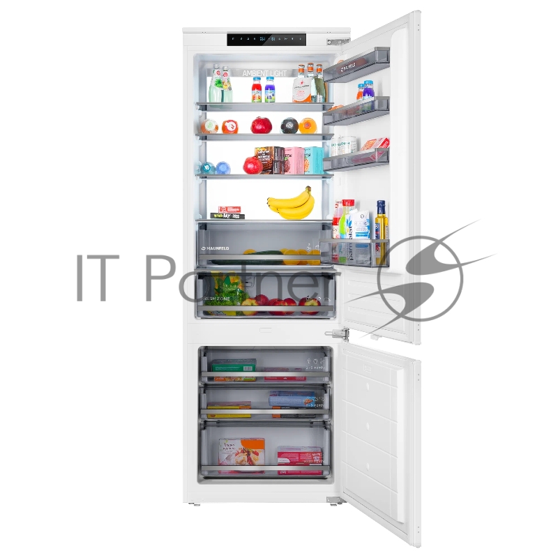 Холодильник-морозильник встраиваемый MAUNFELD MBF19369NFWGR LUX