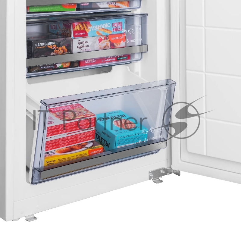 Холодильник-морозильник встраиваемый MAUNFELD MBF19369NFWGR LUX