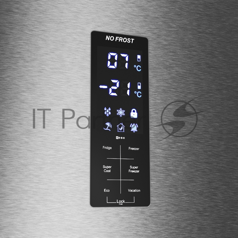 Холодильник-морозильник с инвертором MAUNFELD MFF195NFIX10