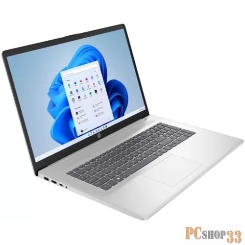 Ноутбук HP 17-cn2134ng Core i3 1215U 8Gb SSD512Gb Intel UHD Graphics 17.3 IPS FHD (1920x1080) Windows 11 Home silver WiFi BT Cam (8L378EA)