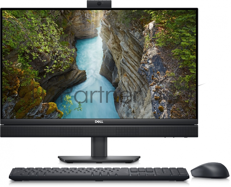 Моноблок Dell Optiplex 7410 23.8 Full HD Touch i7 13700 (1.5) 16Gb SSD512Gb UHDG 770 Linux Ubuntu GbitEth WiFi BT 130W клавиатура мышь Cam черный 1920x1080