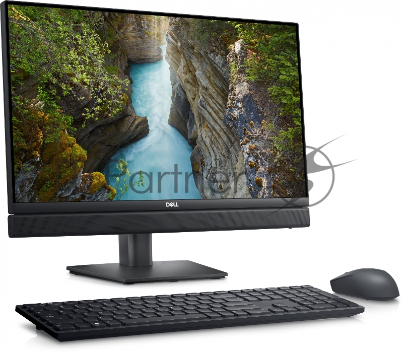 Моноблок Dell Optiplex 7410 24 23.8 Full HD i3 13100T (2.5) 8Gb SSD256Gb UHDG 770 Windows 11 Professional GbitEth WiFi BT 130W клавиатура мышь Cam черный 1920x1080