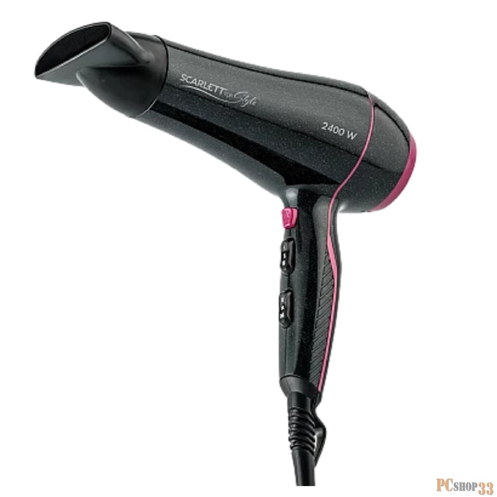 Фен Scarlett SC-HD70I60 (черный блеск)