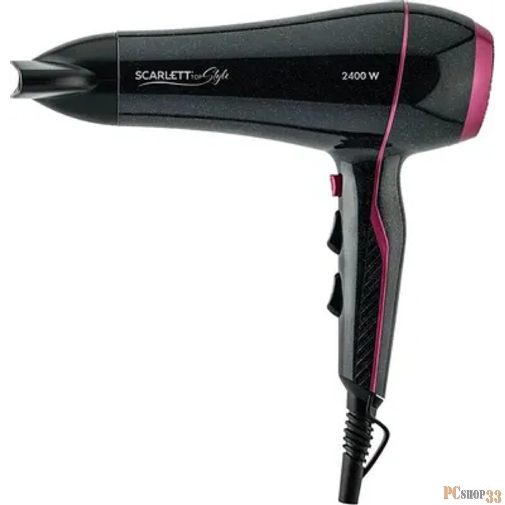 Фен Scarlett SC-HD70I60 (черный блеск)