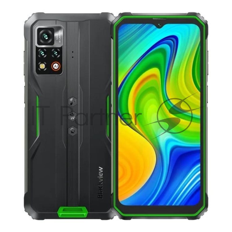 Смартфон BLACKVIEW Blackview BV9200 GREEN 256 Гб RAM 8Гб зеленый Наличие WiFi Наличие 3G LTE Наличие 4G OS Android 12.0/Screen 6.6 1080 x 2408 IPS-LCD Dual SIM 1xUSB type C Камера 50MP+8MP 16MP Batt