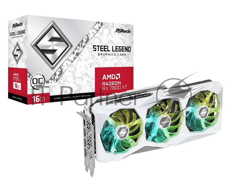 Видеокарта ASRock RX7800XT Steel Legend 16GB OC RTL