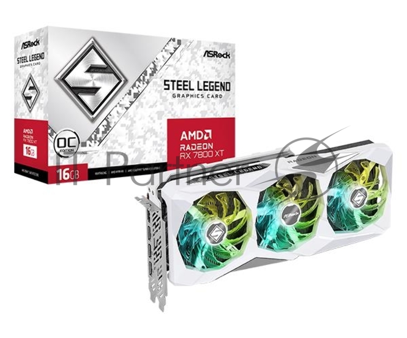 Видеокарта ASRock RX7800XT Steel Legend 16GB OC RTL