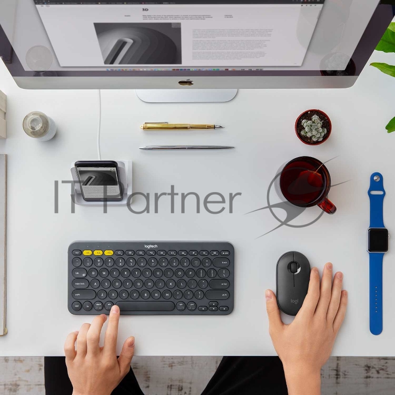 Мышь беспроводная Logitech M350 GRAPHITE (910-005602/910-005576/910-005