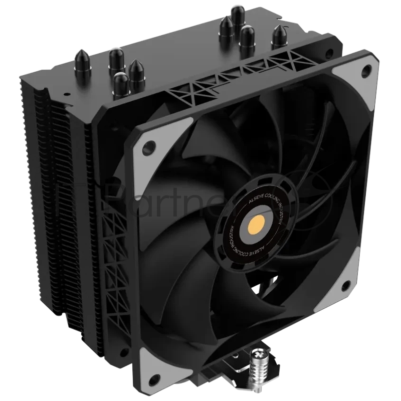 Кулер для процессора ALSEYE S120-H4 CPU Cooler 120*120*25mm, 800-2000, 82CFM Max, 3.1mmH20 Max, 20-33.2dBA, 12V, 0.21A, 2.5W, Two ball Intel?115x/1200/1366/1700/2011