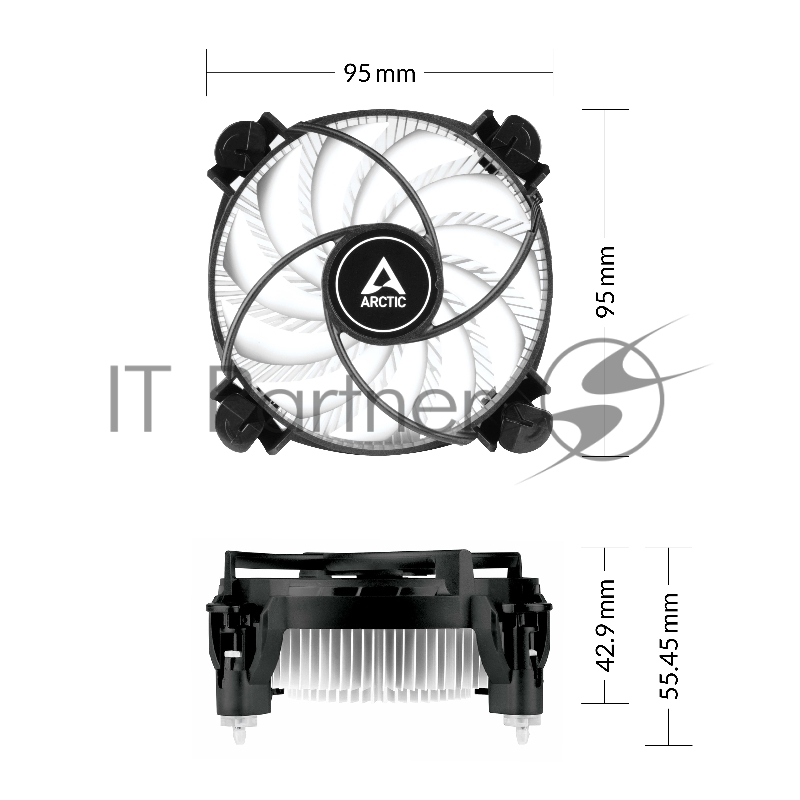 Кулер Arctic Alpine 17LP Вентилятор для процессора socket Intel® 1700 (ACALP00042A)