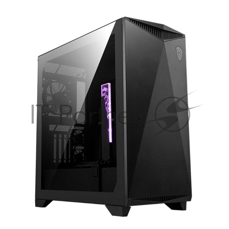 Корпус MSI MPG GUNGNIR 300P AIRFLOW Midi Tower, EATX, 2xUSB 3.2 Gen 1, 1xUSB 3.2 Gen2 Type-C, 4x120mm PWM black Fan, 1x80mm Fan, 2x 6015 Fan, MPG PCI-E 4.0 X16 RISER CABLE, Tempered Glass Window