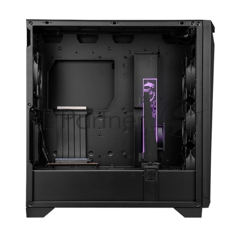 Корпус MSI MPG GUNGNIR 300P AIRFLOW Midi Tower, EATX, 2xUSB 3.2 Gen 1, 1xUSB 3.2 Gen2 Type-C, 4x120mm PWM black Fan, 1x80mm Fan, 2x 6015 Fan, MPG PCI-E 4.0 X16 RISER CABLE, Tempered Glass Window
