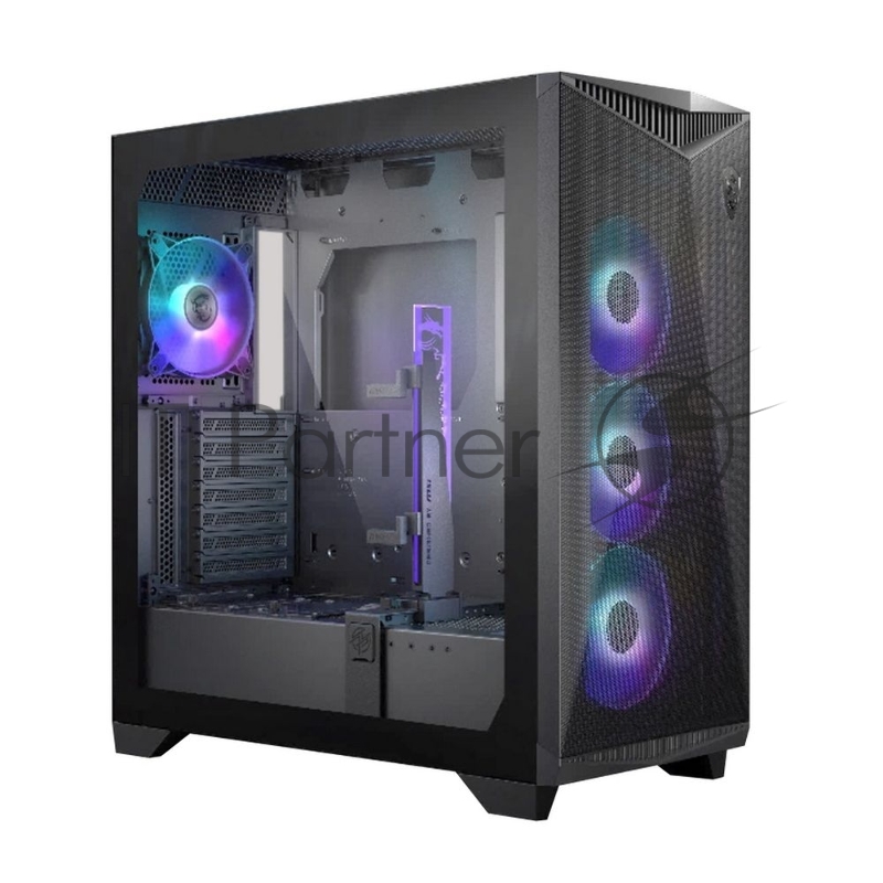Корпус MSI MPG GUNGNIR 300R AIRFLOW Midi Tower, EATX, 2xUSB 3.2 Gen 1, 1xUSB 3.2 Gen2 Type-C,4x120mm PWM ARGB Fan, ARGB+PWM Control Board, Tempered Glass Window