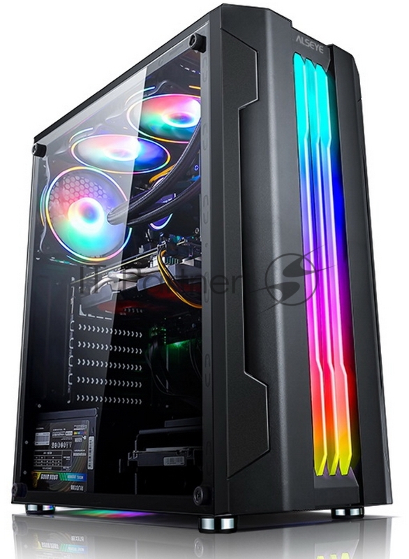 Корпус ALSEYE Auro 3.0-B Mini-ITX/Micro ATX/ATX, USB2.0*2+HD Audio+USB3.0*1, H.D.D.(3.5)*2pcs+S.S.D(2.5)*2p 354*185*413mm