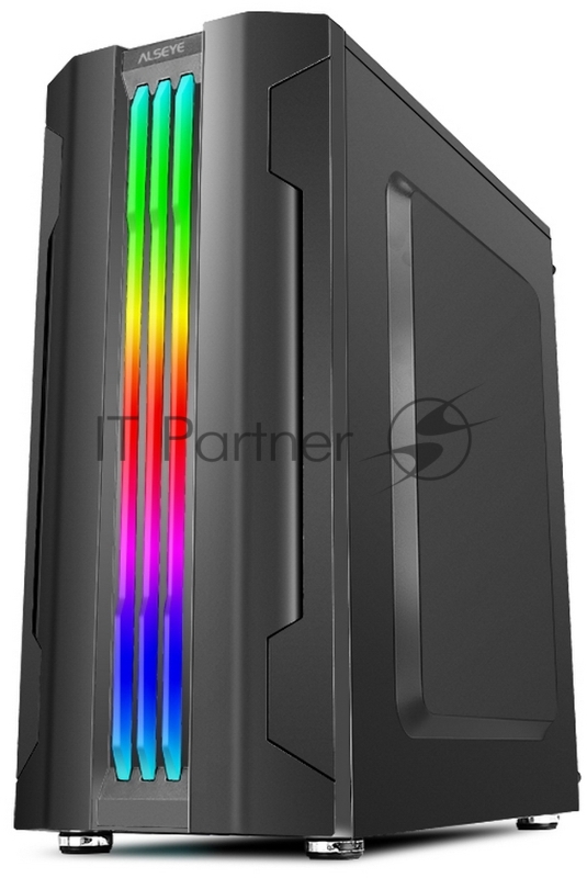 Корпус ALSEYE Auro 3.0-B Mini-ITX/Micro ATX/ATX, USB2.0*2+HD Audio+USB3.0*1, H.D.D.(3.5)*2pcs+S.S.D(2.5)*2p 354*185*413mm