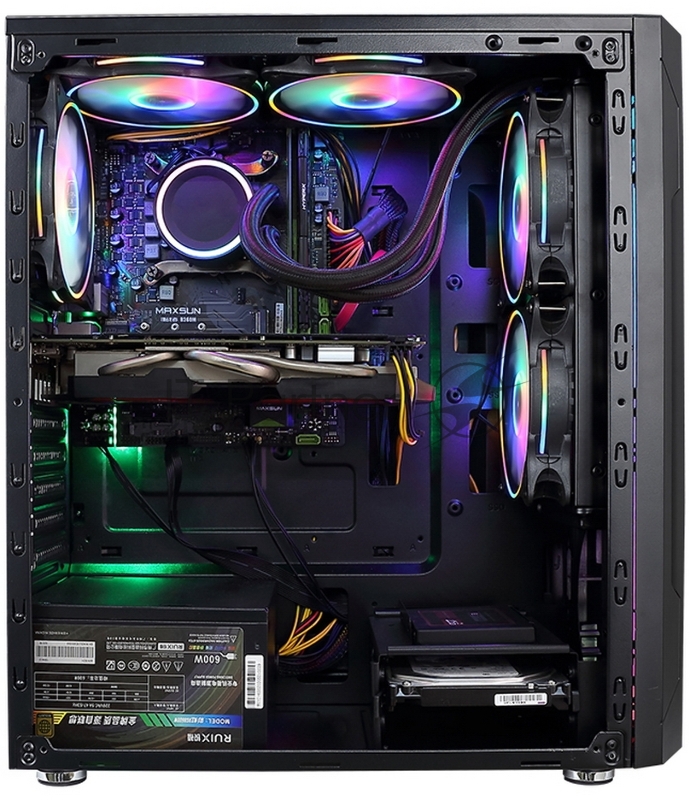 Корпус ALSEYE Auro 3.0-B Mini-ITX/Micro ATX/ATX, USB2.0*2+HD Audio+USB3.0*1, H.D.D.(3.5)*2pcs+S.S.D(2.5)*2p 354*185*413mm