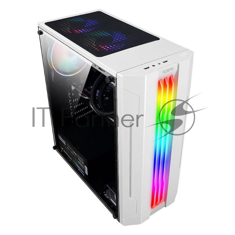 Корпус ALSEYE Auro 3.0-W Mini-ITX/Micro ATX/ATX, USB2.0*2+HD Audio+USB3.0*1, H.D.D.(3.5)*2pcs+S.S.D(2.5)*2p 354*185*413mm