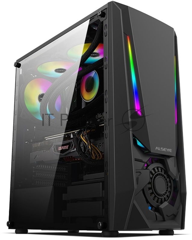 Корпус ALSEYE Reactor-B Mini-ITX/Micro ATX/ATX, USB2.0*2+HD Audio+USB3.0*1 USB2.0*2+HD Audio+USB3.0*1