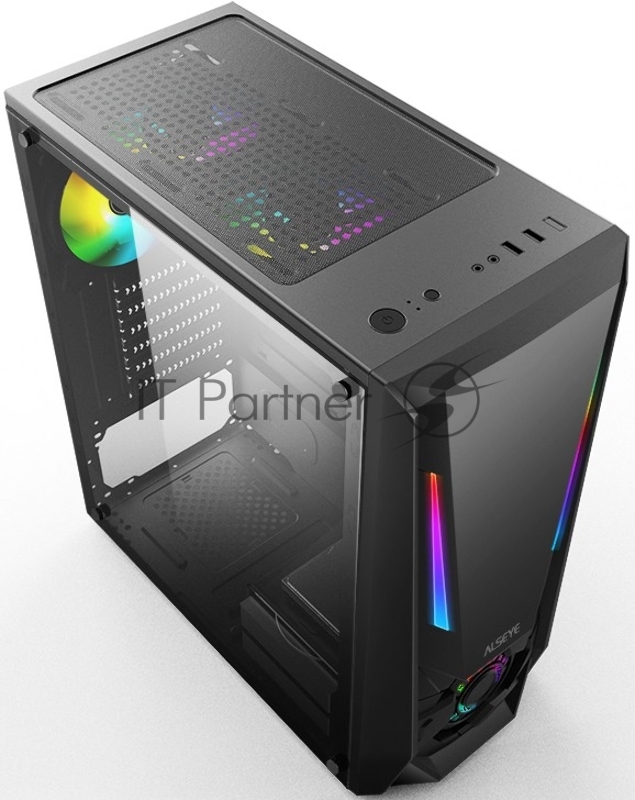 Корпус ALSEYE Reactor-B Mini-ITX/Micro ATX/ATX, USB2.0*2+HD Audio+USB3.0*1 USB2.0*2+HD Audio+USB3.0*1