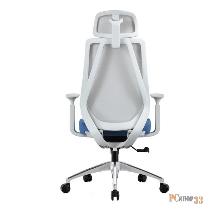 Кресло Chairman CH580 серый пластик, серый/голубой