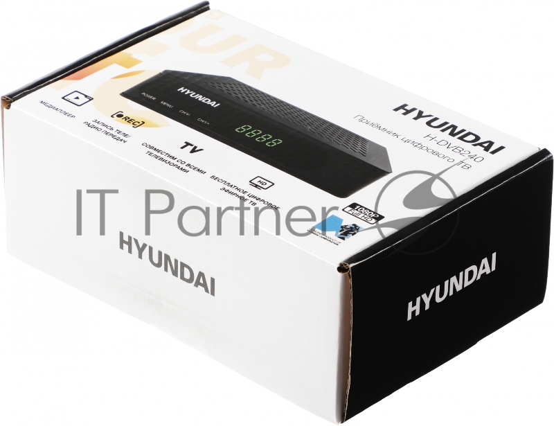 Цифровой TV ресивер HYUNDAI H-DVB240 черный