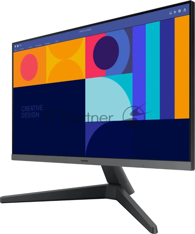 Монитор Samsung 24 S24C330GAI IPS LED 16:9 1920x1080 4ms 250cd 1000:1 178/178 HDMI DP 100Hz sRGB 0.95 FreeSync VESA Tilt Black 2 years