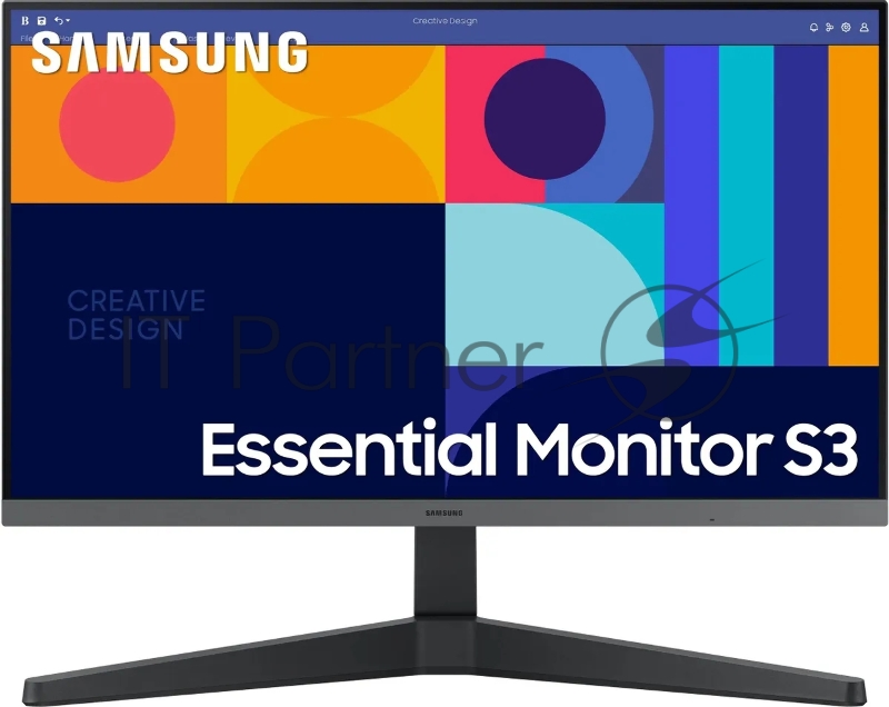 Монитор Samsung 24 S24C330GAI IPS LED 16:9 1920x1080 4ms 250cd 1000:1 178/178 HDMI DP 100Hz sRGB 0.95 FreeSync VESA Tilt Black 2 years