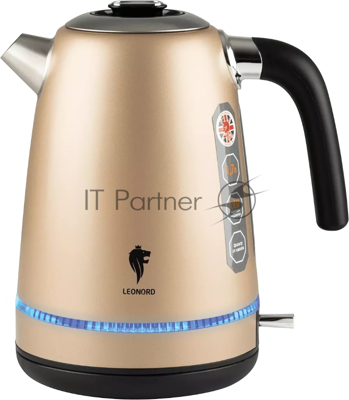 Чайник электрический LEONORD LE-1503 1,7л нержавейка, цветной