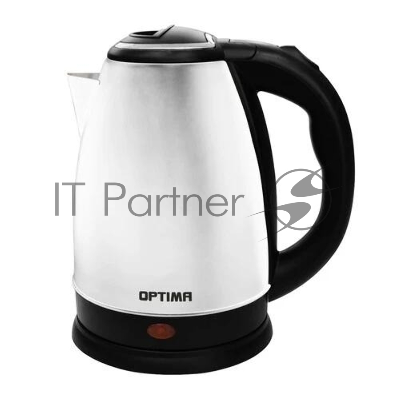 Чайник электрический OPTIMA EK-1808SS 1,8л, нержавейка,белый