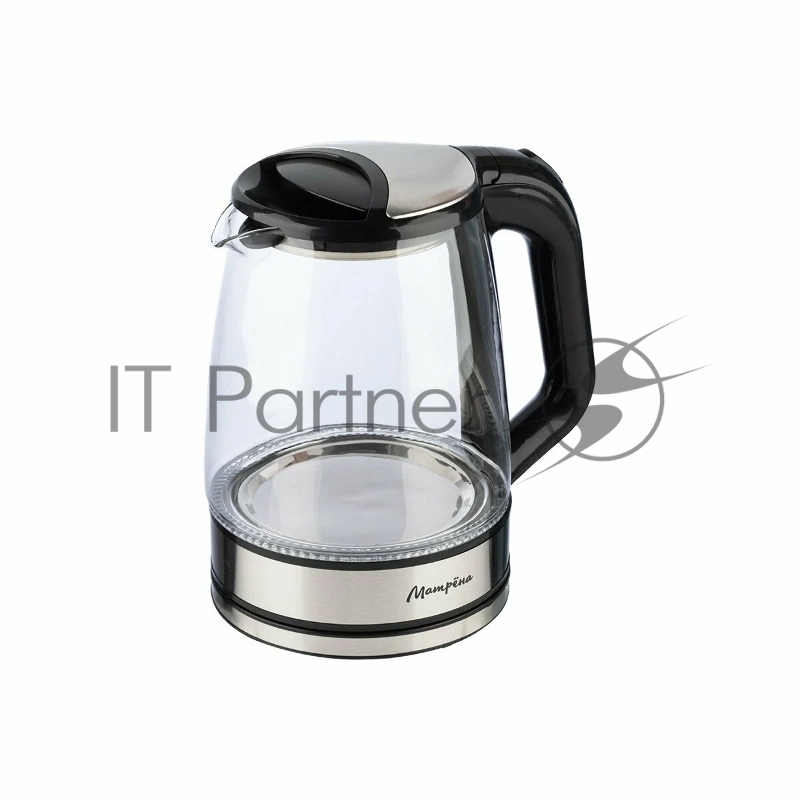 Чайник электрический МАТРЁНА MA-155 2,2л, стекло, черный