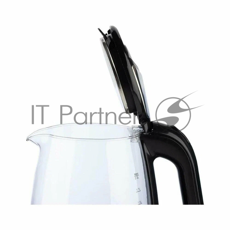 Чайник электрический МАТРЁНА MA-155 2,2л, стекло, черный