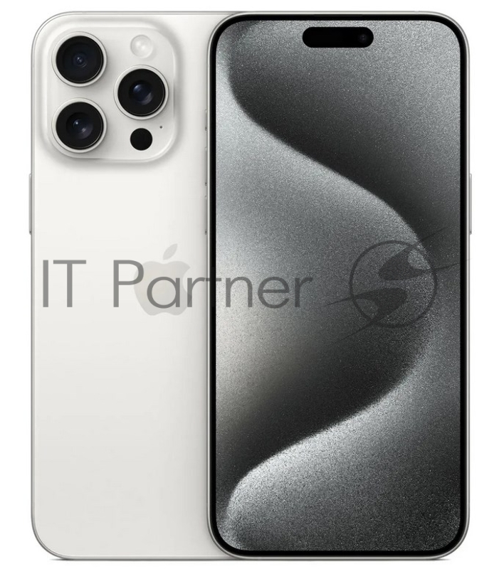 Смартфон Apple A3108 iPhone 15 Pro Max 256Gb белый титан моноблок 3G 4G 2Sim 6.7 1290x2796 iOS 17 48Mpix 802.11 a/b/g/n/ac/ax NFC GPS Protect