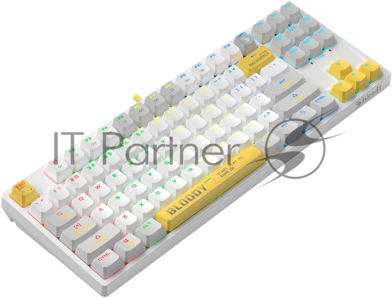 Клавиатура A4Tech Bloody S87 Energy механическая белый USB for gamer LED (S87 USB ENERGY WHITE)