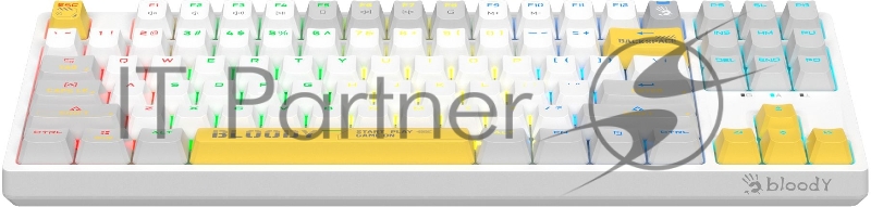 Клавиатура A4Tech Bloody S87 Energy механическая белый USB for gamer LED (S87 USB ENERGY WHITE)