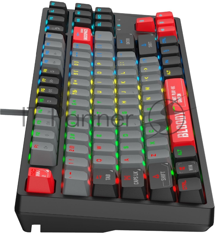 Клавиатура A4Tech Bloody S87 Energy механическая черный/красный USB for gamer LED (S87 USB ENERGY RED)