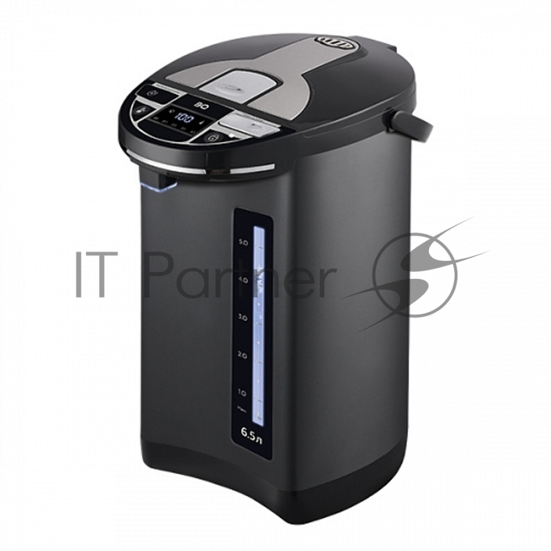 Термопот BQ TP533 Black Емкость 6.5 л. Мощность 1450 Вт. Мощность в режиме поддержания температуры 100 Вт. Индикатор уровня воды. LED дисплей. 2 способа подачи воды - нажатием чашкой на клапан, электрическая помпа. Поддержание температуры . 5 темпера