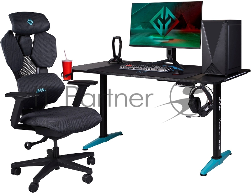 Кресло игровое GMNG GG-CH110B черный сиденье черный сетка/ткань с подголов. крестов. пластик черный пластик черный