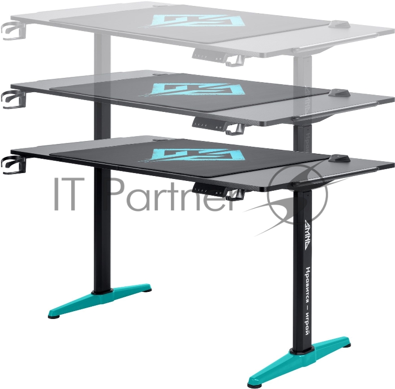 Стол игровой GMNG GG-TB301 столешница ЛДСП карбон каркас черный 140х80см