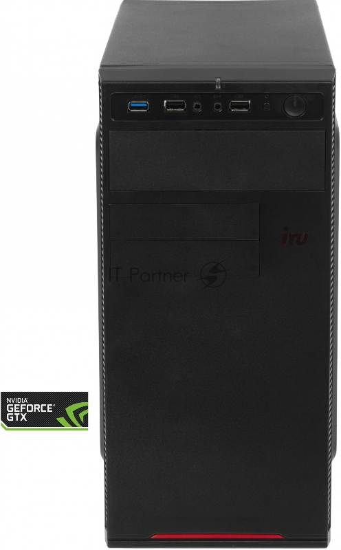 Компьютер IRU Office 310H5SE MT i5 10400 (2.9) 32Gb SSD1Tb UHDG 630 Free DOS GbitEth 400W черный (1989865)