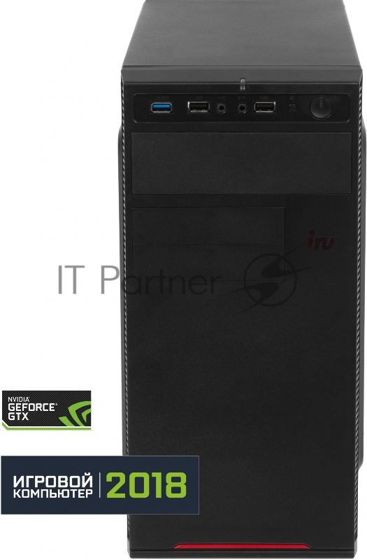 Компьютер IRU Office 310H5SE MT i5 10400 (2.9) 32Gb SSD1Tb UHDG 630 Free DOS GbitEth 400W черный (1989865)